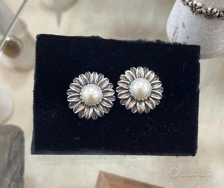 Orecchini margherite argento 925