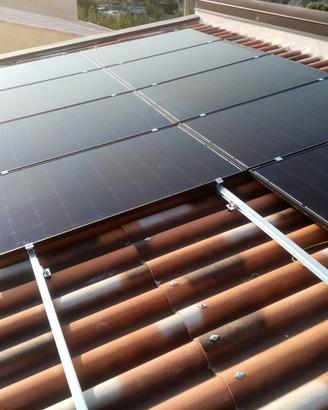 impianto 3 kw batt litio 2.5 kw senza pratica Enel