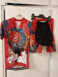 Abbigliamento ciclismo bambini maglia pantaloni