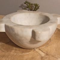 Mortaio in Marmo di Carrara 