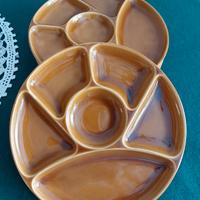 Set vintage 6 piatti fonduta/antipasto Gien France