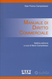 Manuale di Diritto Commerciale isbn 9788859814863