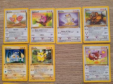 Carte Pokémon da collezione prima serie italiano