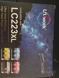 Set Cartucce Brother LC223XL Uniwork 