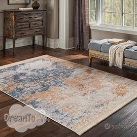 Tappeto Blue Beige e Arancio