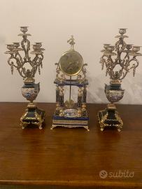 Orologio pendolo con candelabri ACF