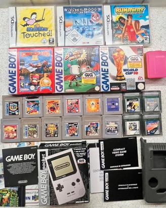 Lotto Game Boy, Color, DS, 20 giochi, scatole ecc.