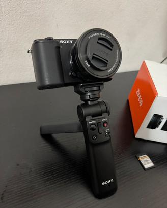 Sony ZV-E10L 4K + Grip + SD 256GB