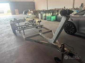 Carrello ellebi revisionato doppio asse 2000 kg