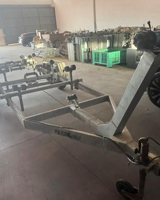 Carrello ellebi revisionato doppio asse 2000 kg