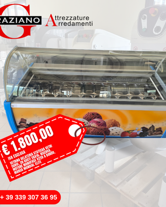 VETRINA GELATI 20 GUSTI banco gelateria usato