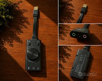 Scheda Audio USB Esterna con Controllo Volume