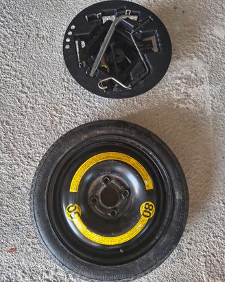 Kit completo ruotino di scorta 4 fori