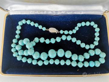 Collana in turchese e oro