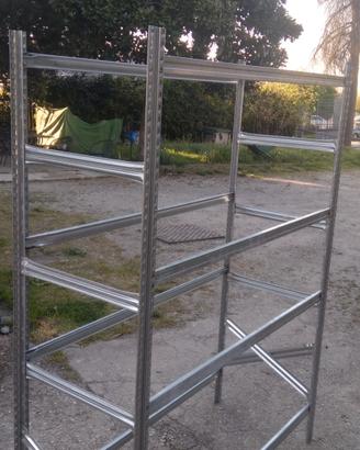 scaffale in ferro zincato 