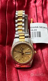 Orologio da polso vintage Seiko two-town Quartz