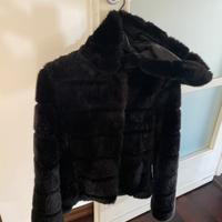 Pelliccia ecologica nera Enrico IV - Crema