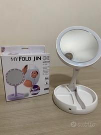Specchio pieghevole con Led