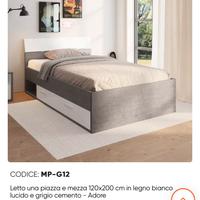 Letto contenitore 120x200