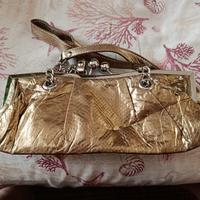BORSA DONNA COLORE ORO (Pochette)