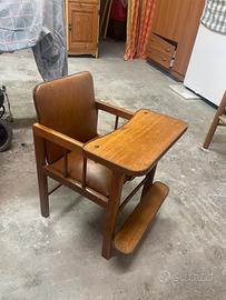 Sedia 2 in uno in legno