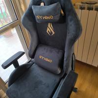 Symino Sedia da gioco ergonomica e poltrona gamer