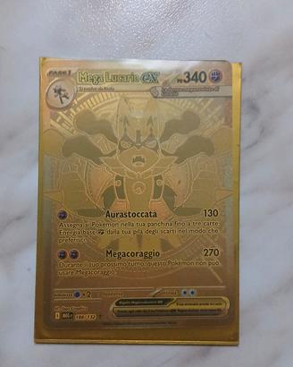 Mega Lucario Ex gold