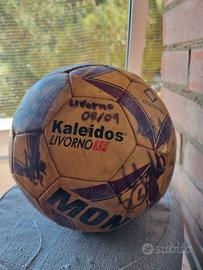 Pallone Livorno Calcio con autografi 2008/2009