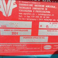 Rimorchio agricolo tandem