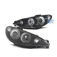 FARI PEUGEOT 206 98-09 ANGEL EYES FONDO NERO