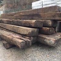 Traversine ferroviarie lunghe per piantoni e travi