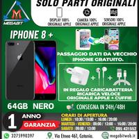 Iphone 8+ 64gb nero - totalmente originale