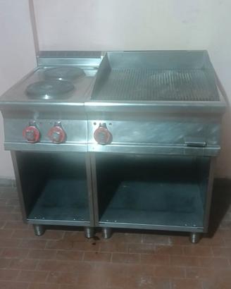 Cucina Elettrica Professionale 2 Piastre Tonde