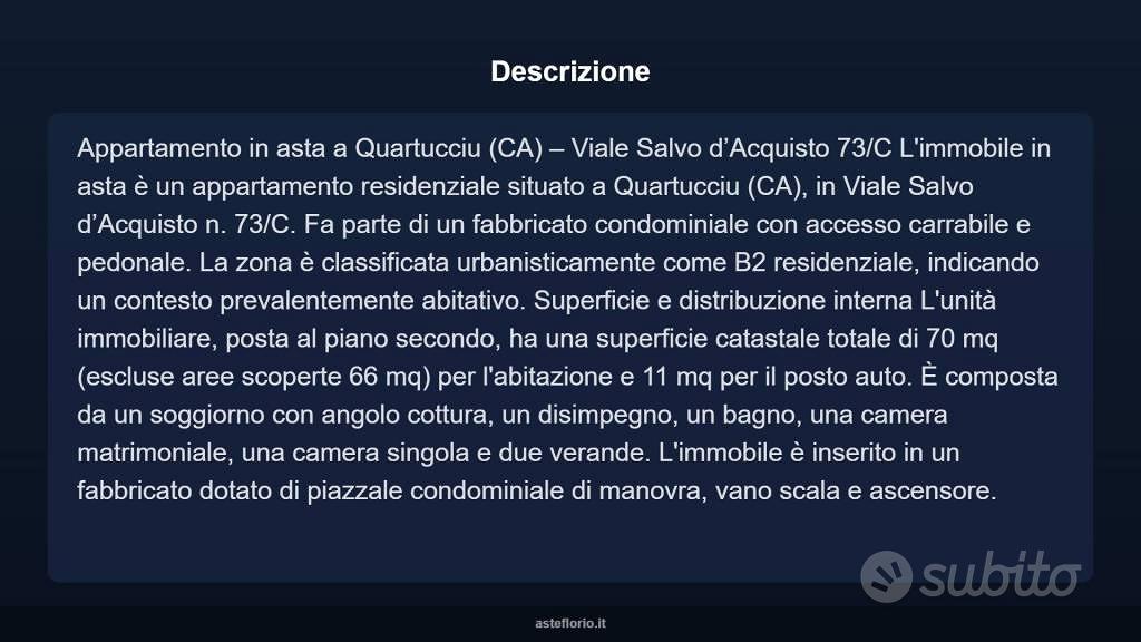 Appartamento – Quartucciu, Casteddu/Cagliari - Altro