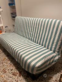 Divano letto, tessuto a righe