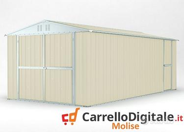 Box garage auto in Acciaio 327x611cm 19mq avorio