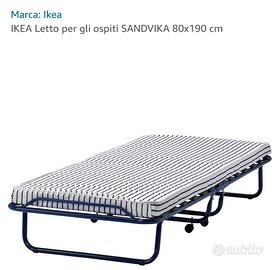 Letto pieghevole compreso di materasso