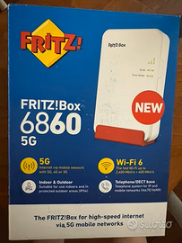 Fritz box 6860 router 5G come nuovo