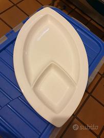 Piatto da portata in ceramica vintage Silea