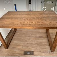 Tavolo impiallacciato rovere Ikea.