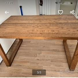 Tavolo impiallacciato rovere Ikea.