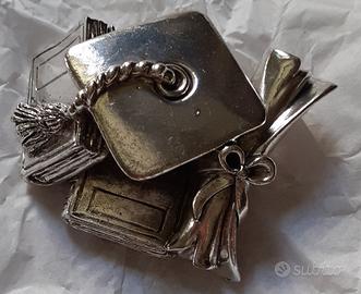  soprammobile in argento tema laurea