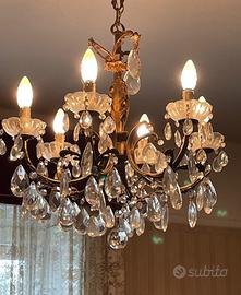 Lampadario anni 60 a gocce