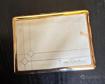 Portasigarette Pierre Cardin placcato oro