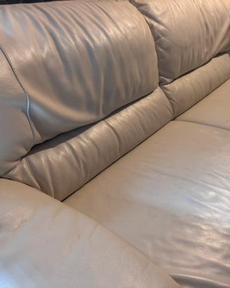 DIVANO VERA PELLE 3 POSTI 215 CM SEDUTA BY NATUZZI