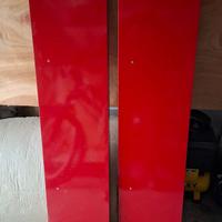 Mensole laccate rosse