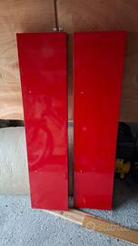 Mensole laccate rosse