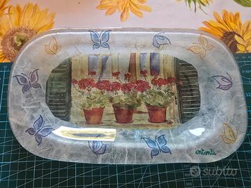 Piatto Svuotatasche in Vetro Artigianale