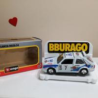 MODELLO AUTO LANCIA DELTA S4 WHITE MARTINI BURAGO