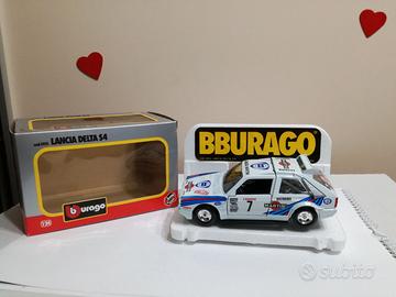 MODELLO AUTO LANCIA DELTA S4 WHITE MARTINI BURAGO